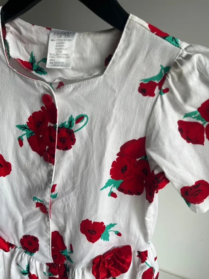 Robe cérémonie coquelicots fille - photo numéro 3