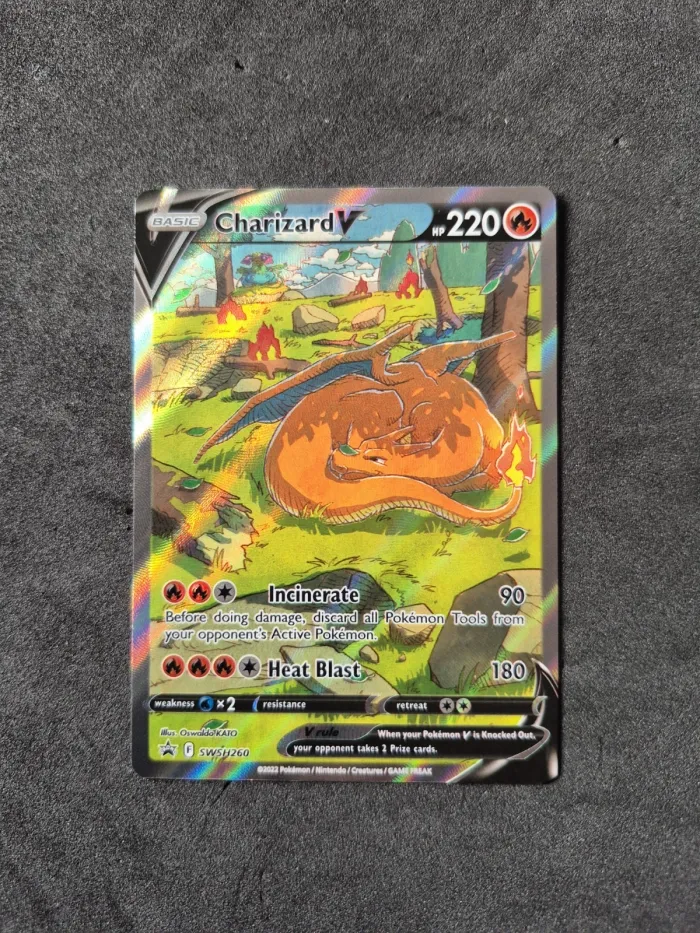 Pokémon - SWSH260 Charizard V Blackstar Promo - Ultra Premium - Neuf anglais