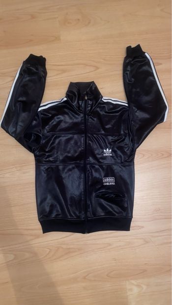 Adidas veste Chile 62 noir brillante zippée taille M