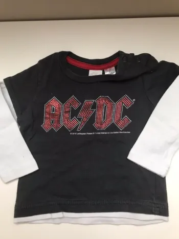 Tee-shirts manches longues ACDC 4/6mois