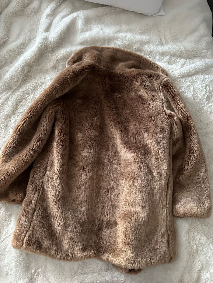 Manteau camel doux pépé jeans taille 10 ans très bon état - photo numéro 2