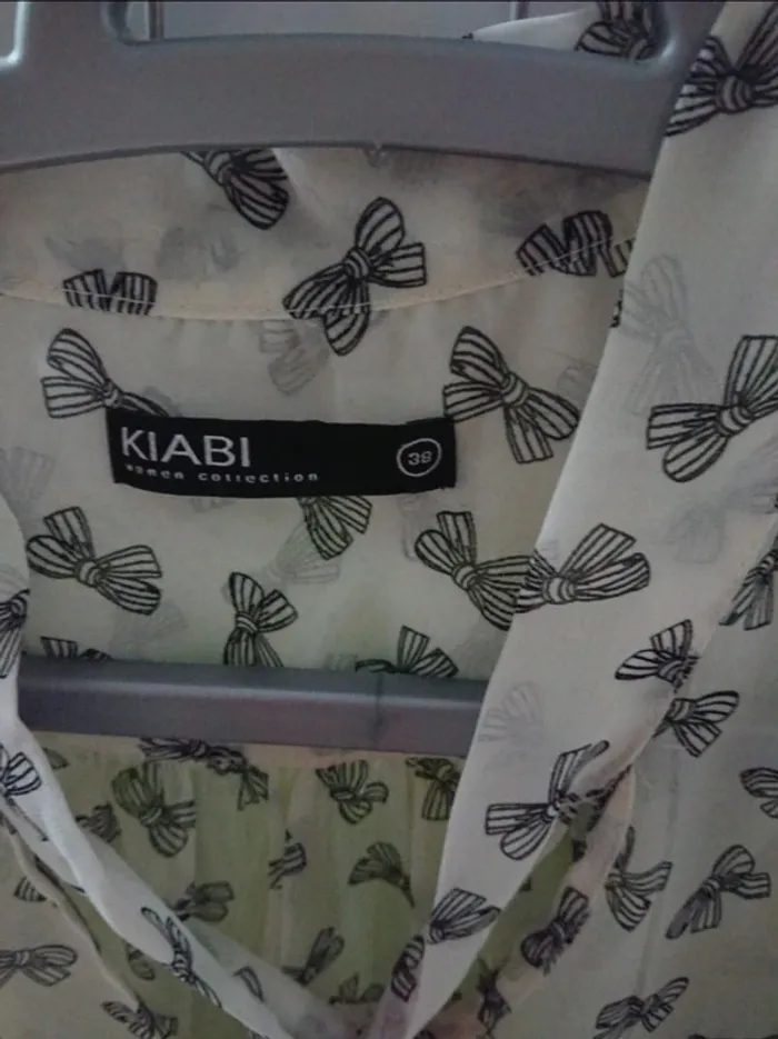 Blouse sans manche transparente motif nœud 38 kiabi - photo numéro 2