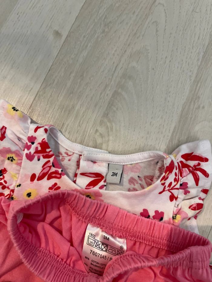 Ensemble été fleurs fille - photo numéro 2