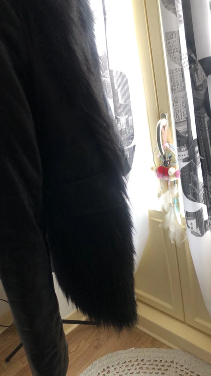 Veste en semi cuir froufrou - photo numéro 11