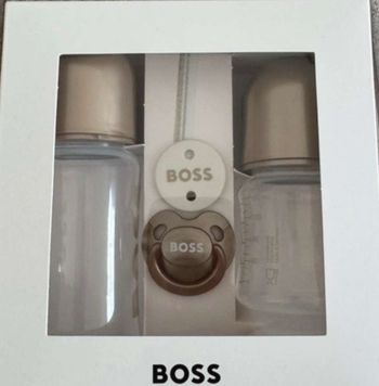 Coffret biberon boss doré 