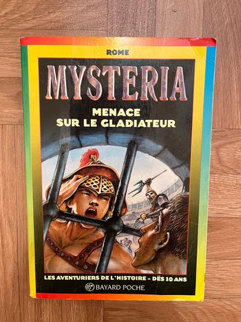 Livre Mysteria "Menace sur le gladiateur"