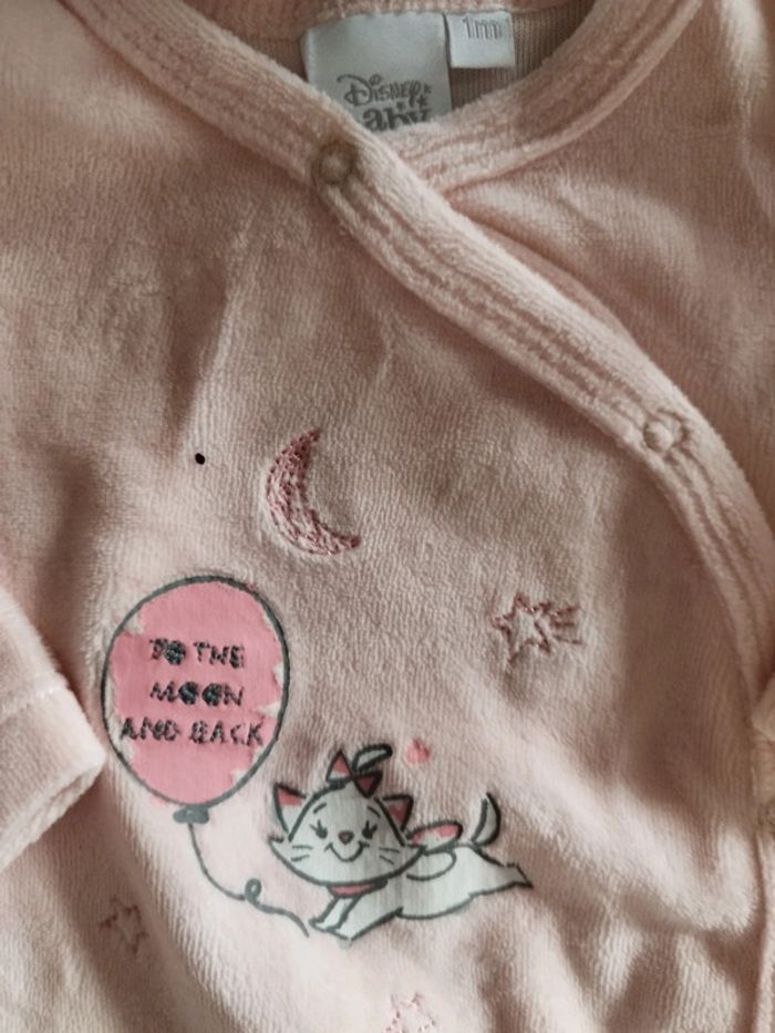 Pyjama velours Marie 1 mois - photo numéro 2