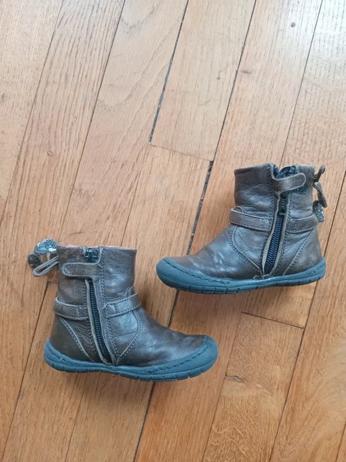 Bottines cuir fille taille 22 FR by Romagnoli - photo numéro 6