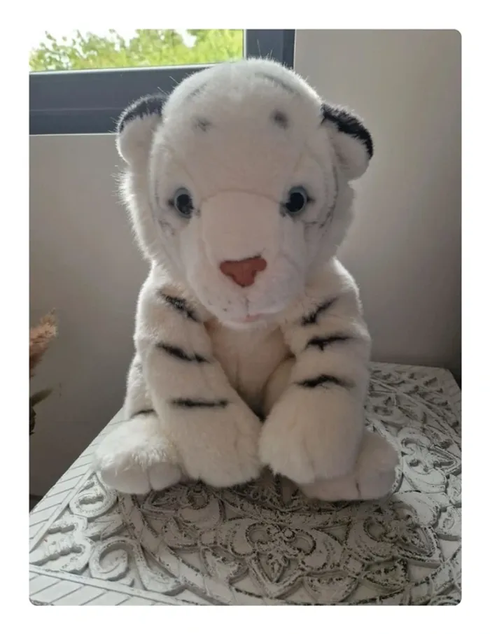 Peluche tigre blanc Gipsy