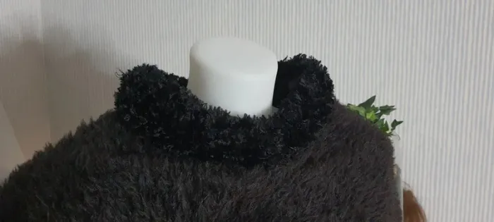 Poncho femme noir taille M - photo numéro 2