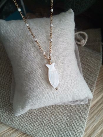 Collier poisson nacré