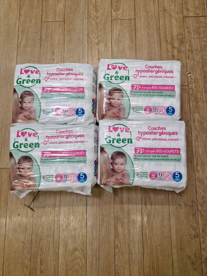 160 couches Love and Green taille 5