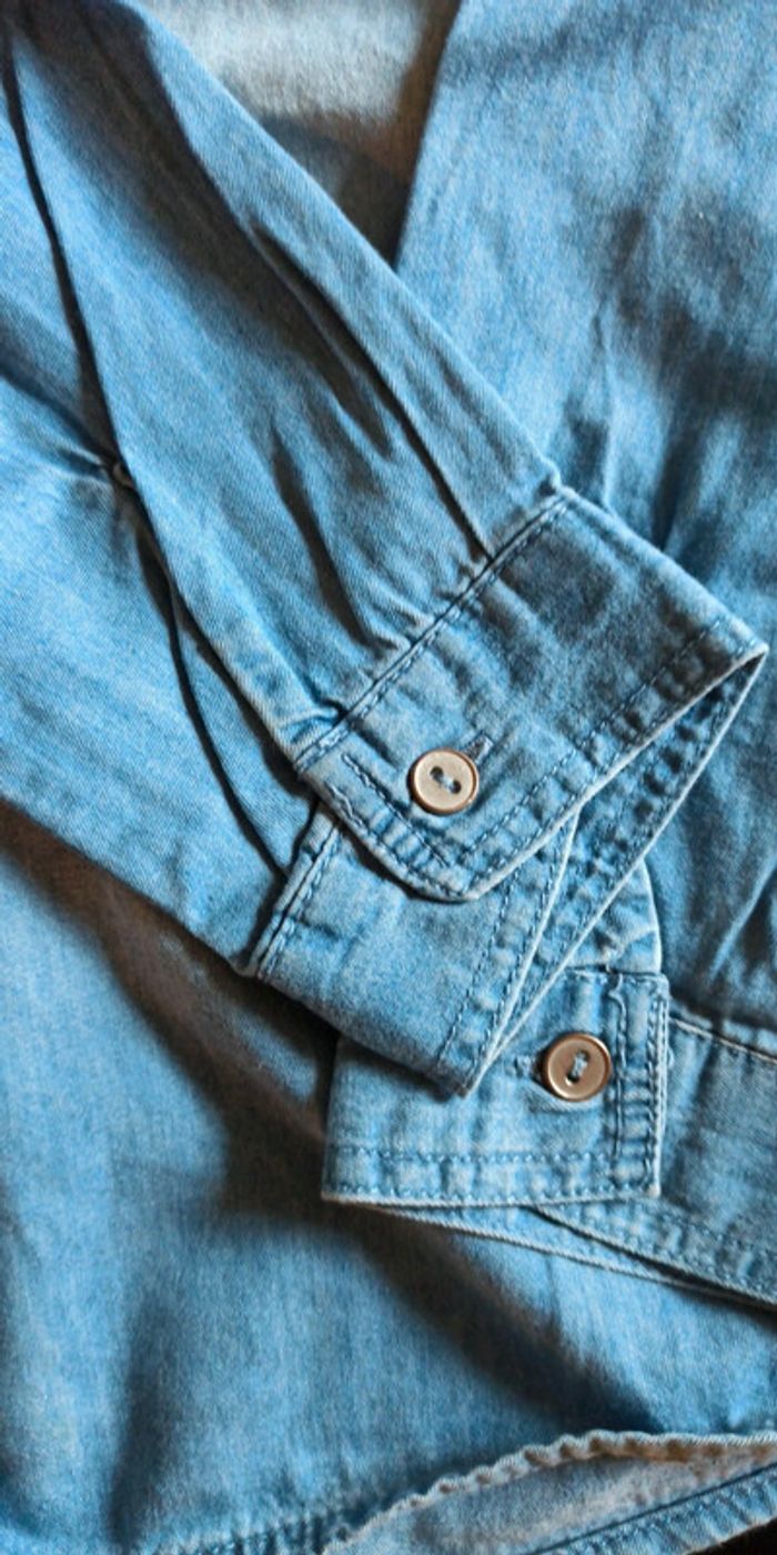 Chemise en jeans fille - photo numéro 4