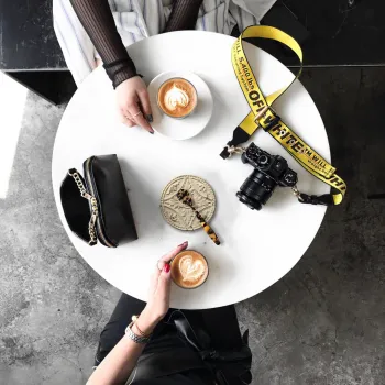 Dessous de verre vinyle beige – Style baroque élégant - 10 cm Neuf