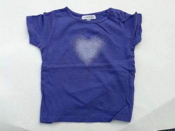 T-shirt violet MC 6M in extenso