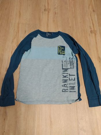 T-shirt manche longue YCC gris 8 ans