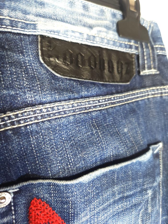 Jean Homme Hoodboyz Bleu Marine - Hip-Hop Streetstyle Vintage - Taille 40 (W30) - photo numéro 10