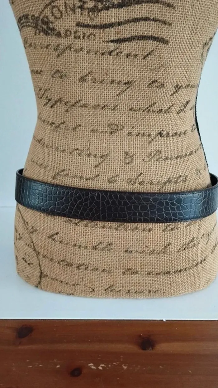 Ceinture marron style écaille 90 cm femme - photo numéro 6