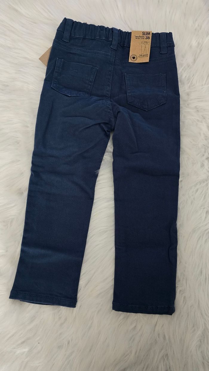 Neufs (non portés) 🏷🏷💙🥰🤩teeshirt ml et pantalon slim 36mois/3ans garçon - photo numéro 3