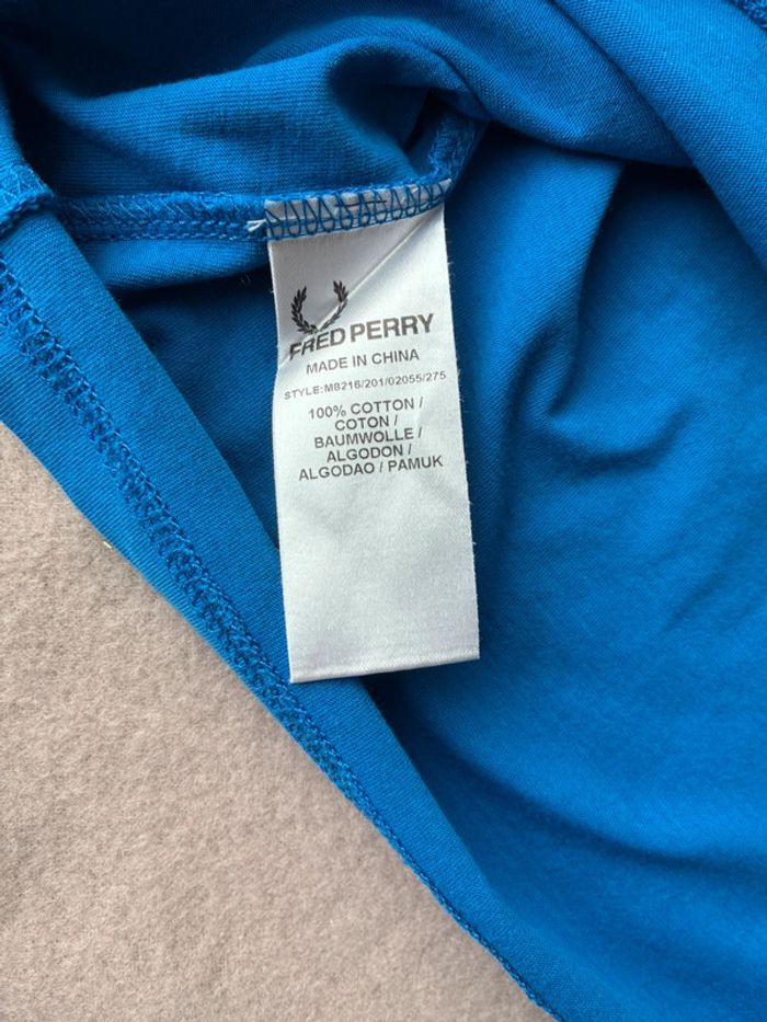 Tee-shirt Fred Perry bleu homme taille XL - photo numéro 5
