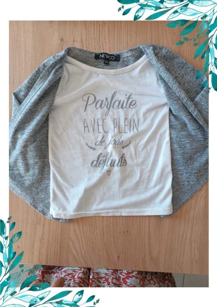 T-shirt gilet fille 5 ans - photo numéro 3