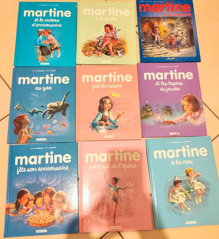 9 livres Martine