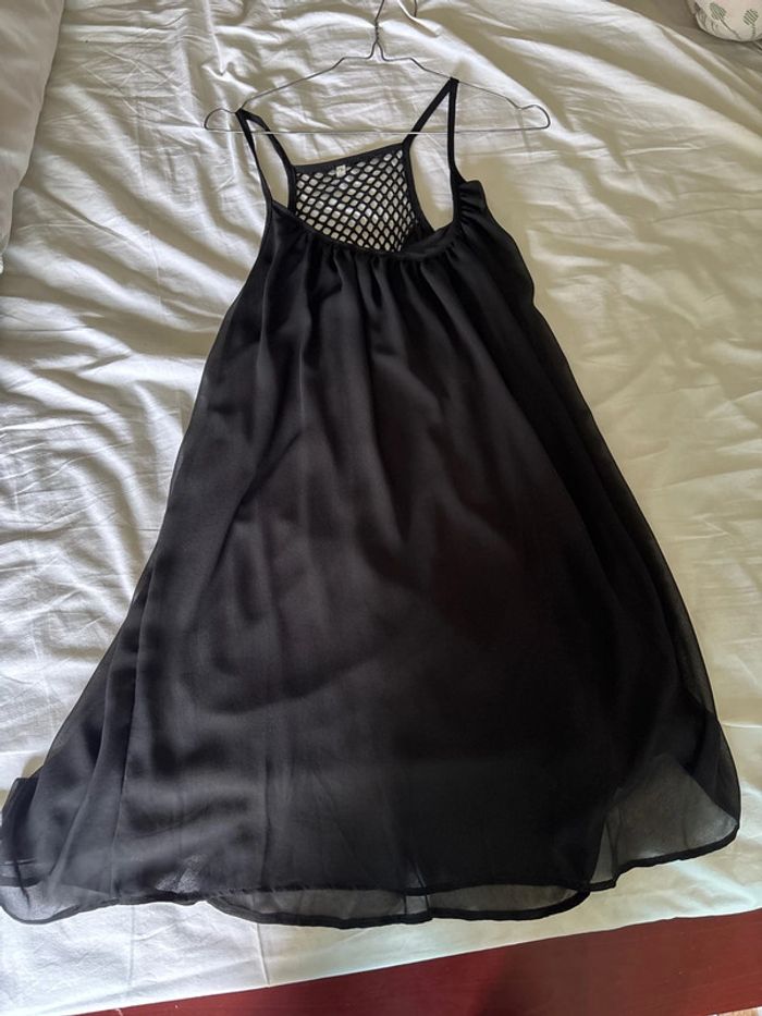 Robe noire courte taille l - photo numéro 2