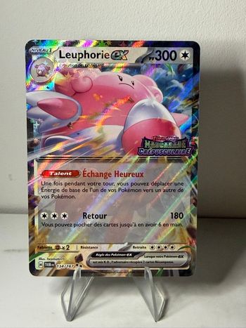 Leuphorie EX Stamp mascarade crépusculaire Pokémon  134/167