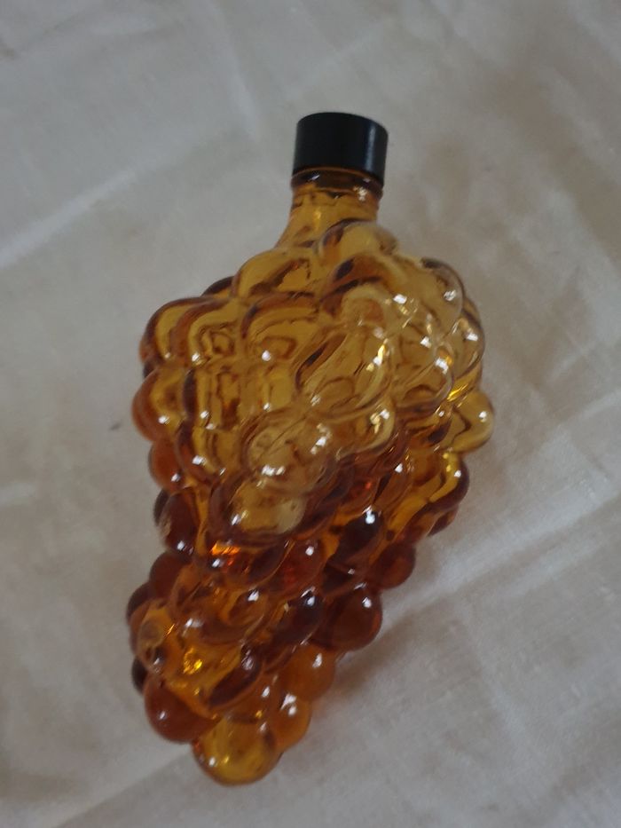 Flacon en verre fumé en forme de grappe de raisin - Vintage - photo numéro 3
