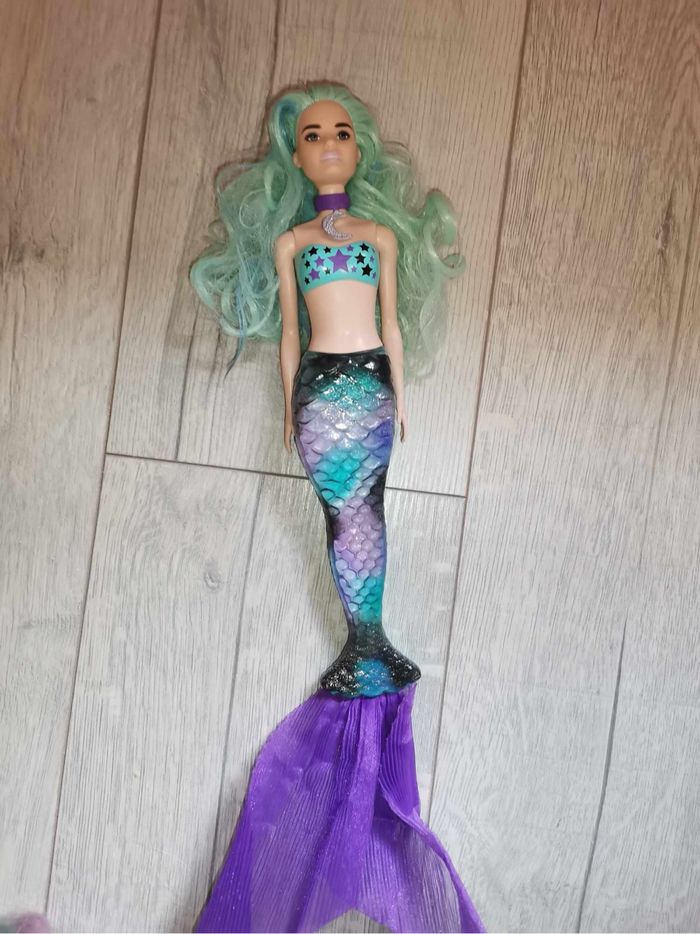 Lot de 5 barbie reveal color sirènes - photo numéro 2