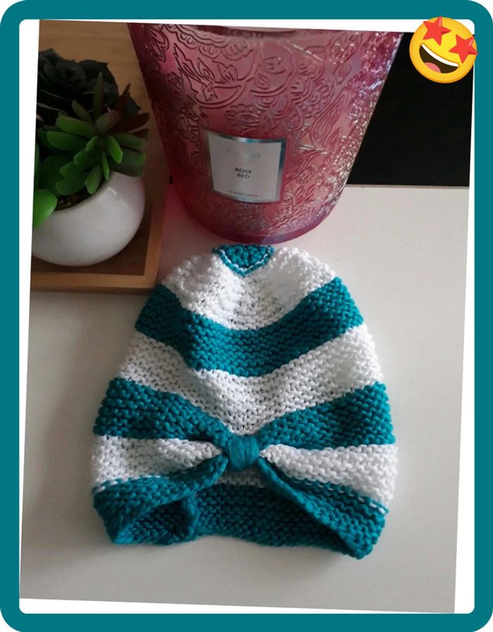 Bonnet en Laine pour bébé🌿💝 - photo numéro 4