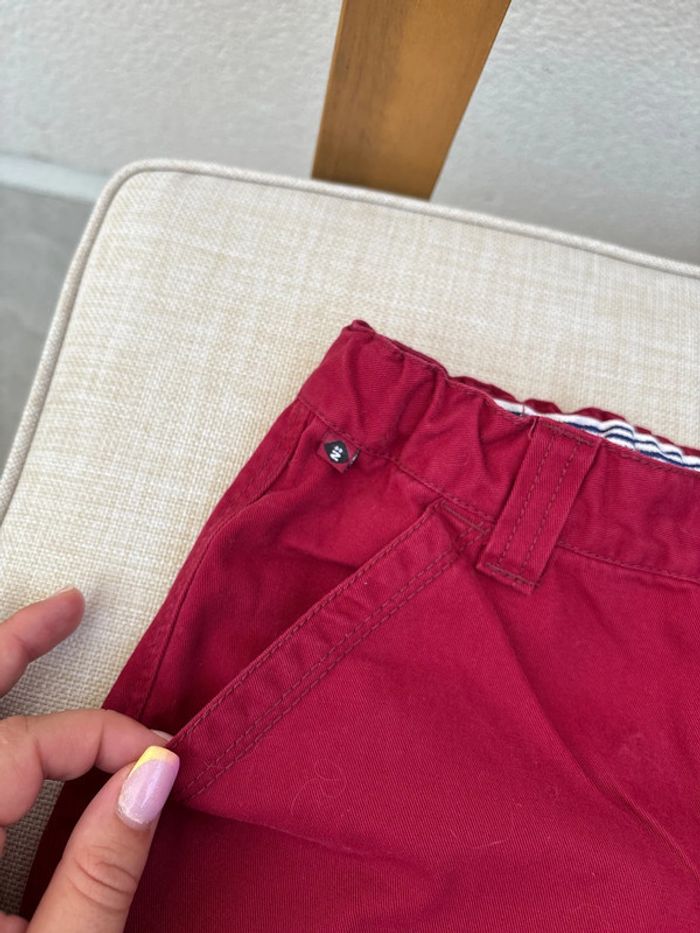 Pantalon rouge bordeaux taille 10 ans - photo numéro 5
