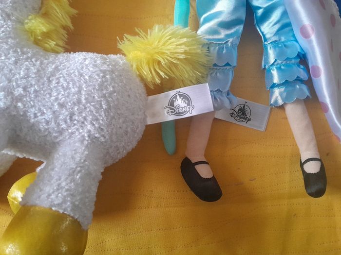 Lot de 2 Peluches rares Toys Story Disney Pixar Bo Peep et Bouton d'or - photo numéro 13