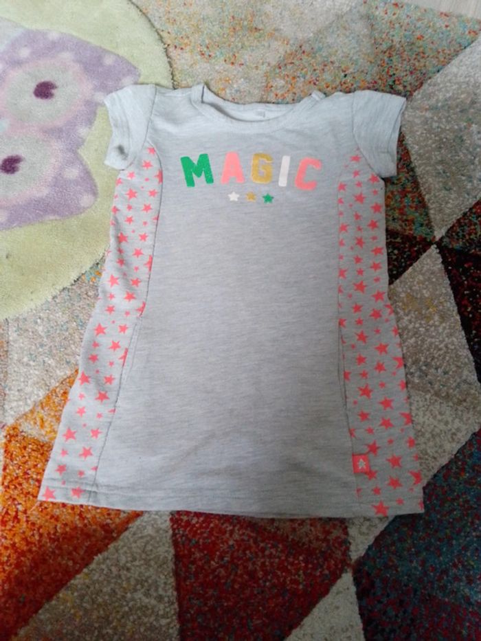 Robe en coton avec poche 3 ans