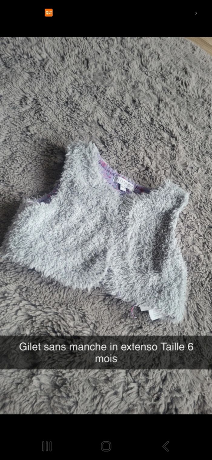 Gilet sans manche in extenso 6 mois