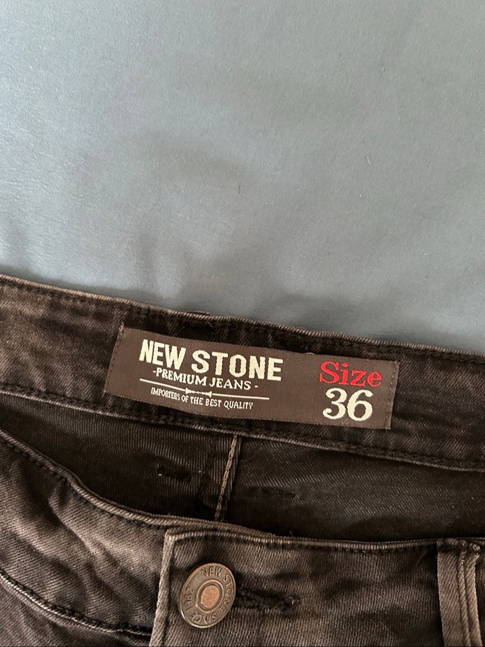 Jean gris délavé Slim Homme New Stone Tailles 44-46 - photo numéro 9