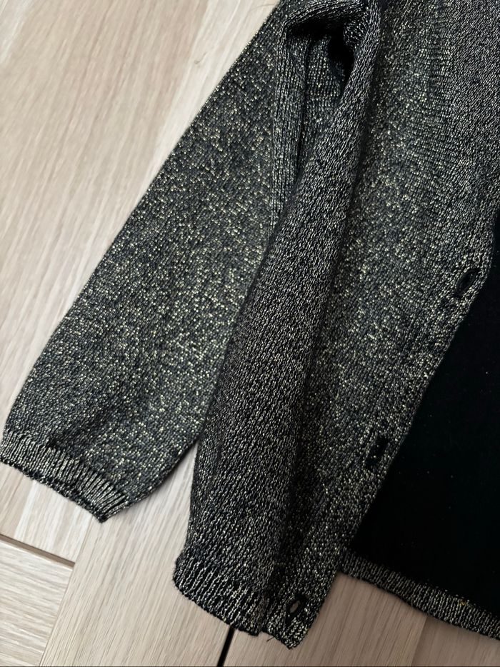 Gilet noir paillettes dorées KIABI t.4ans - photo numéro 3