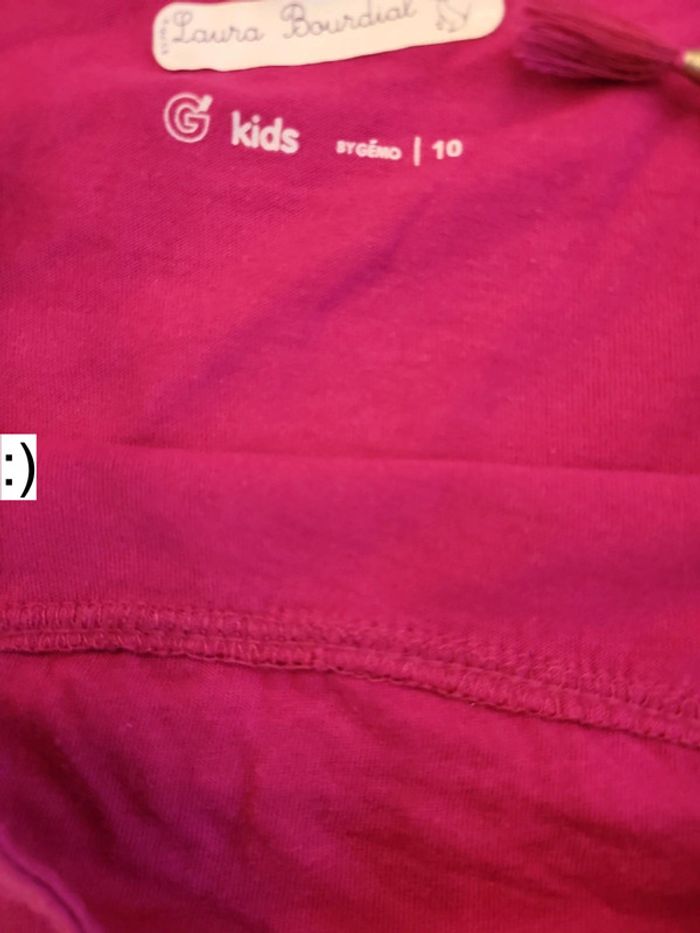 Débardeur rose 10 ans - photo numéro 3