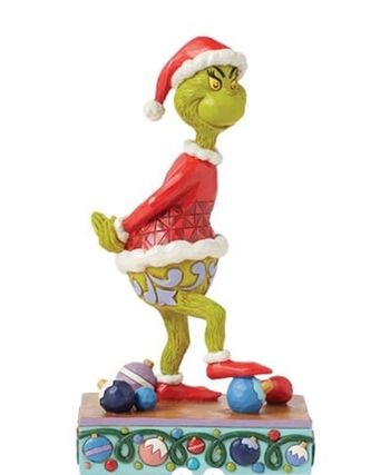 Grinch marchant sur un  ornement 