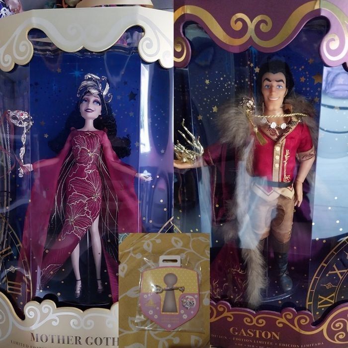 Poupées Gaston et Gothel Fashionably Late Midnight Masquerade Limited Designer Limitada - photo numéro 6
