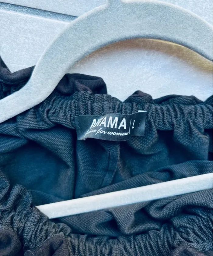 Magnifique robe col bardot Awama noire neuve - photo numéro 2