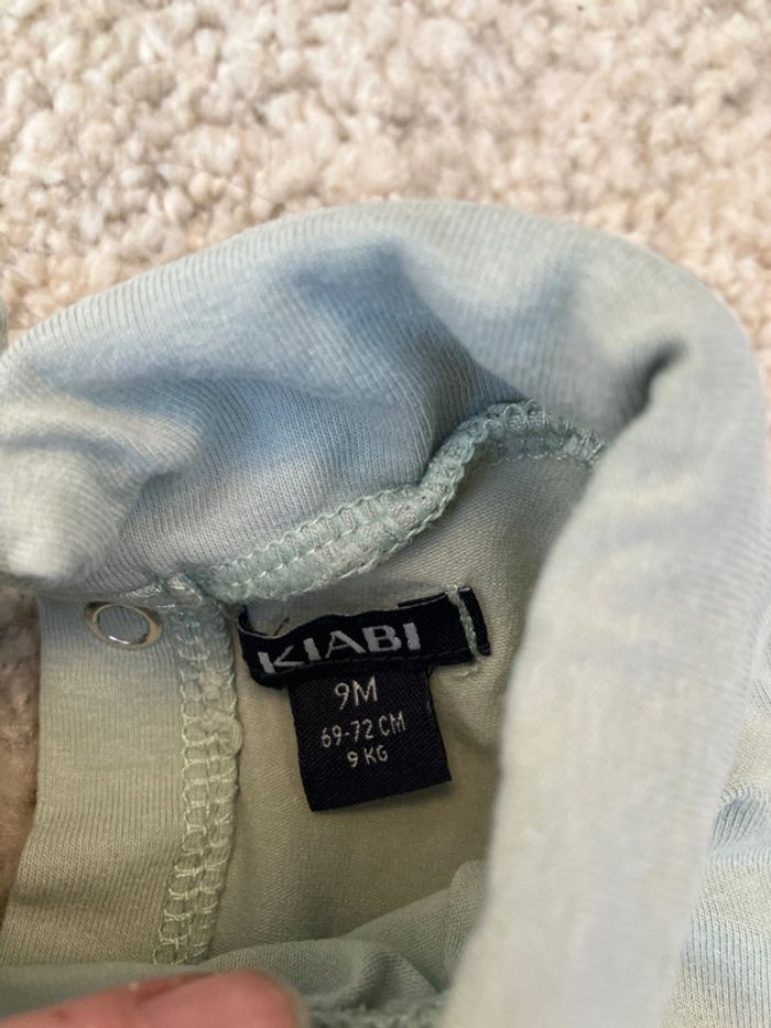 Lot de 2 tee-shirts col roulé manches longues thèmes nuit neige pailletée fille - 9 mois - orchestra - photo numéro 5