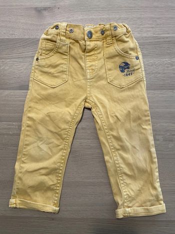 Pantalon type jean jaune Gemo 24 mois