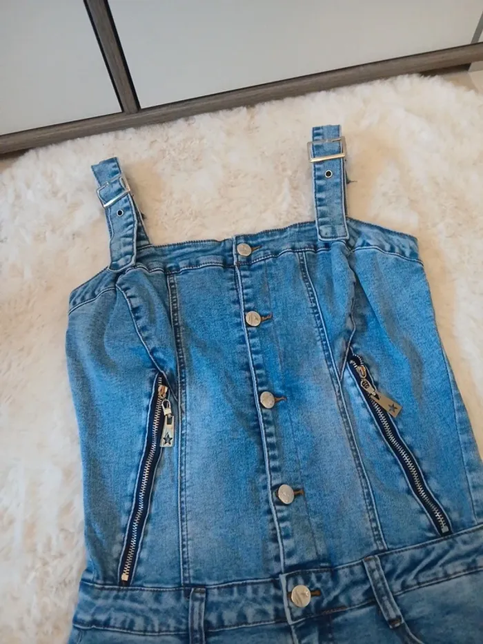 robe en jeans femme taille L - photo numéro 3