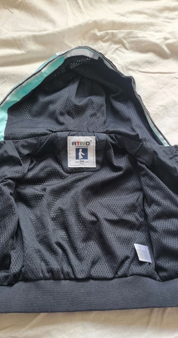 Veste survêtement bébé 9 mois Ativo neuve - photo numéro 8