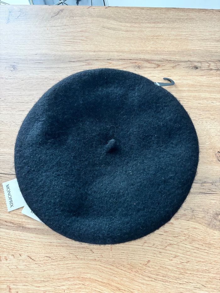 Béret noir en laine Monoprix - photo numéro 3