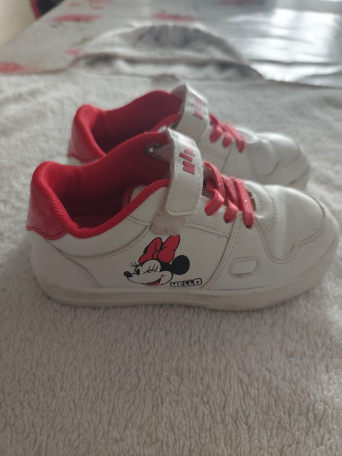 Baskets Minnie Mouse Disney blanches T29 ❤️ - photo numéro 2
