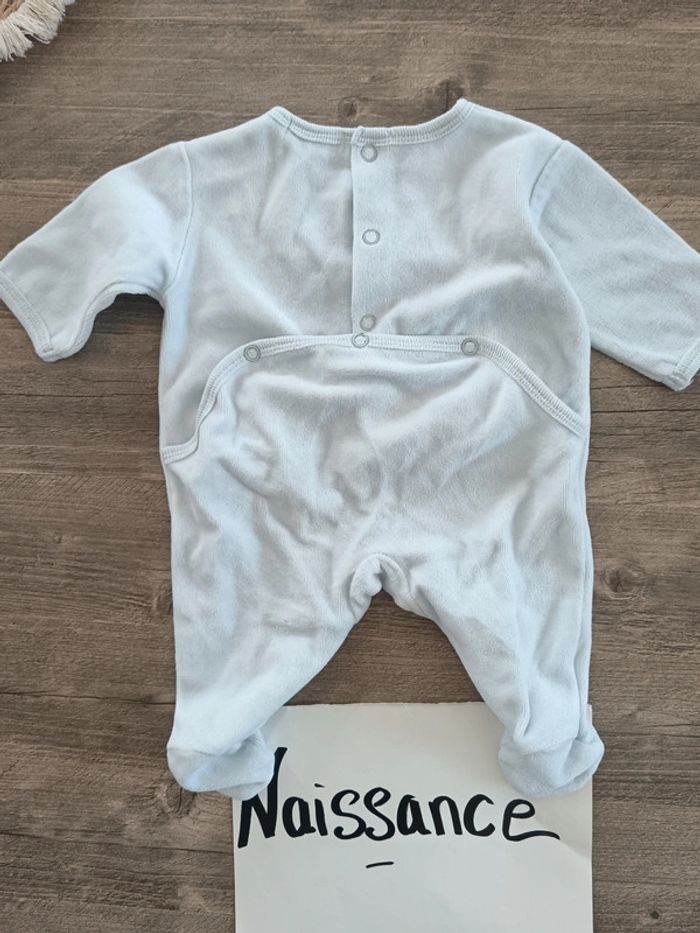 đ pyjama bleu clair grain de blĂ© naissance - photo numĂ©ro 5