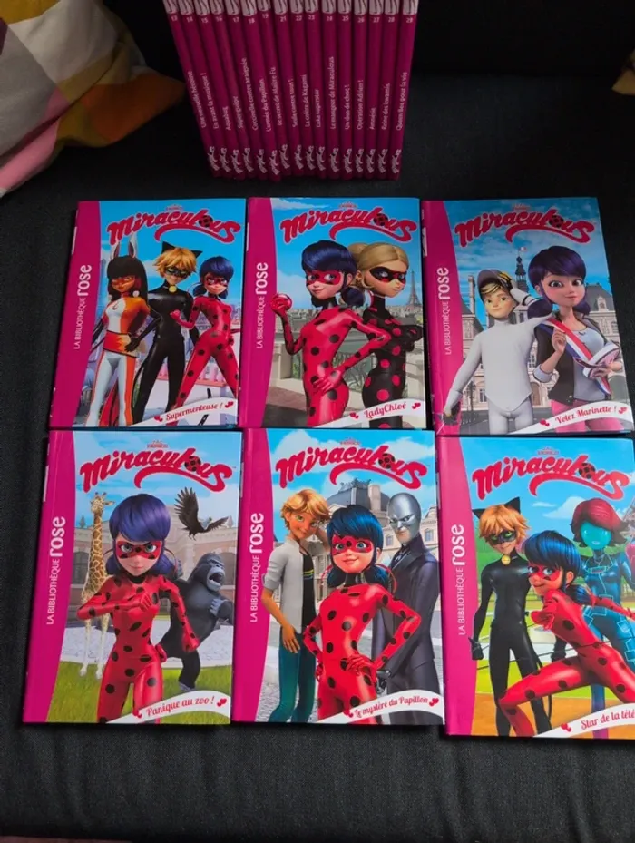Lot livre bibliothèque rose miraculous - photo numéro 3