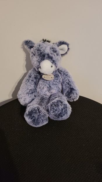 Peluche Ane Bleu - 25 cm histoire d'ours